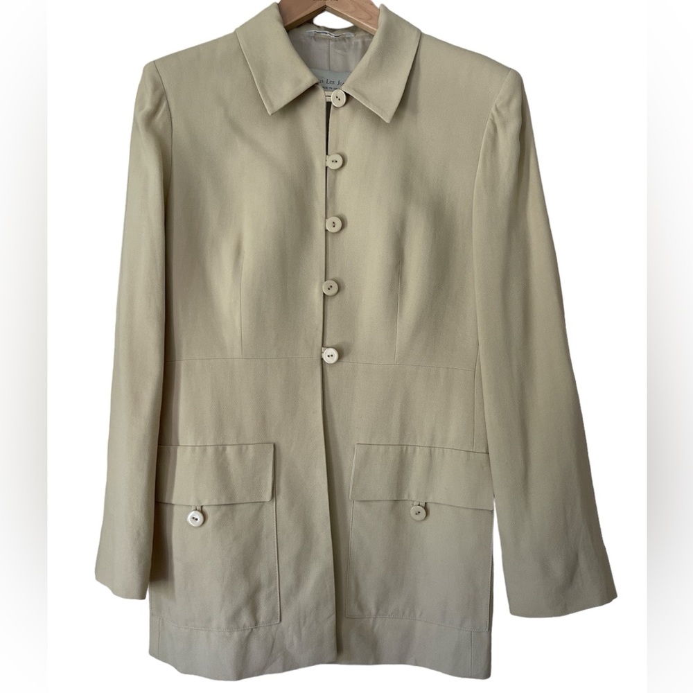 Tous Les jours vintage structured blazer cream size Samll